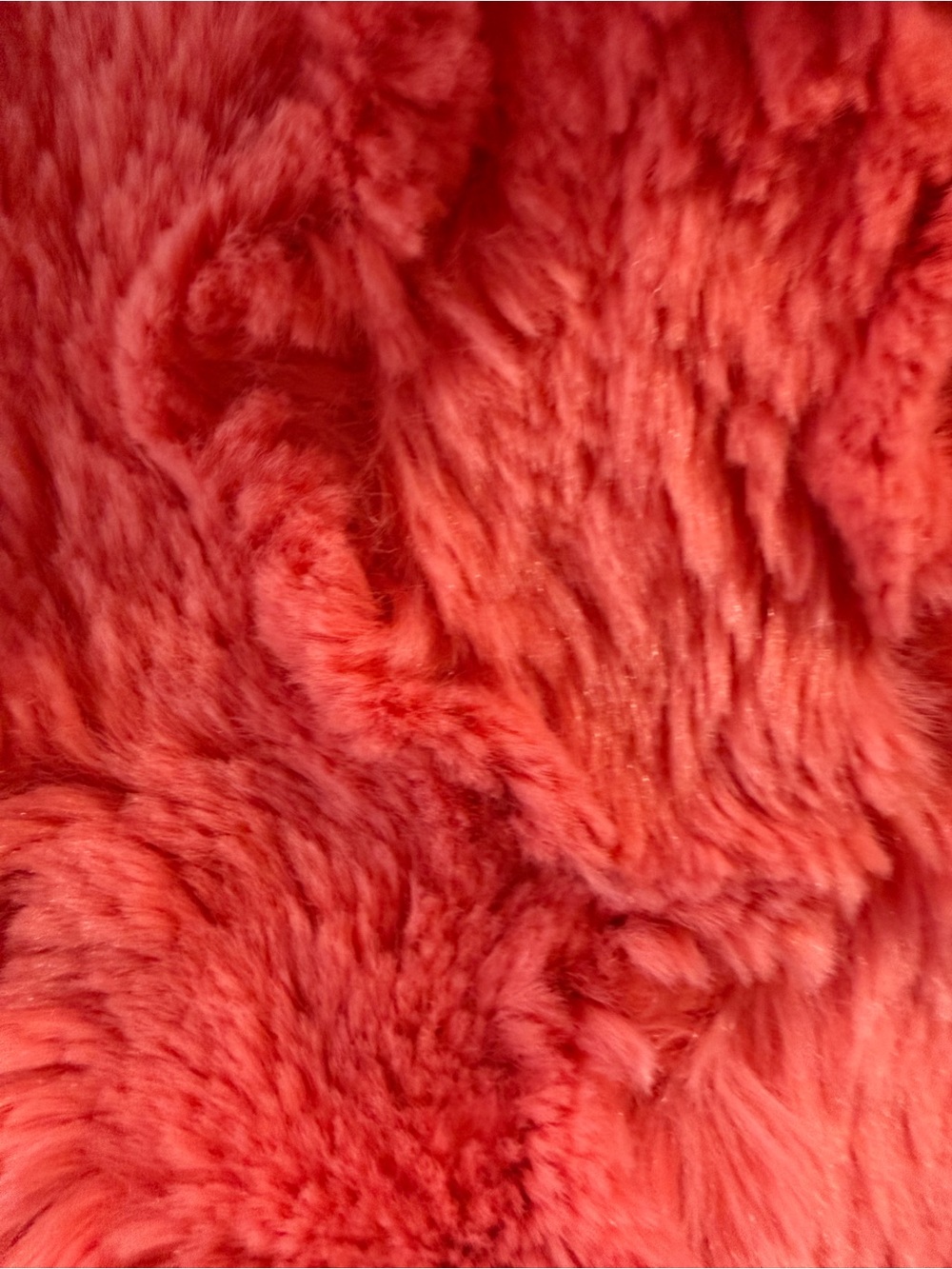 Ivy Jane Coral Hue Shaggy Faux Fur Pullover Top Size M/L Oversized - Picture 16 of 16